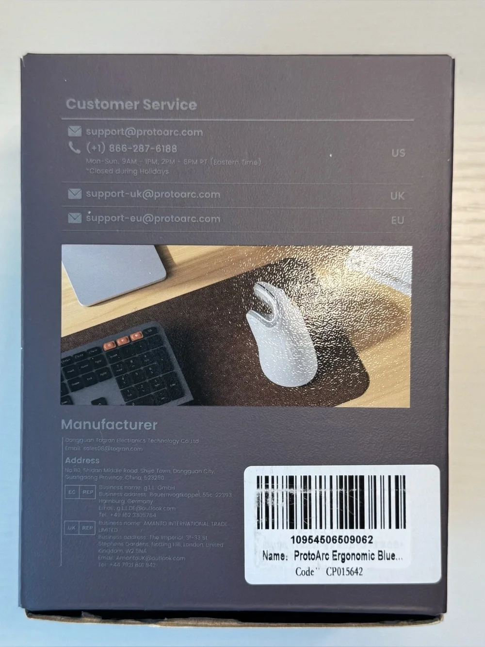 ProtoArc EM11 NL 2.4GHz Wireless Vertical Ergonomic Right-Handed Mouse White NIB